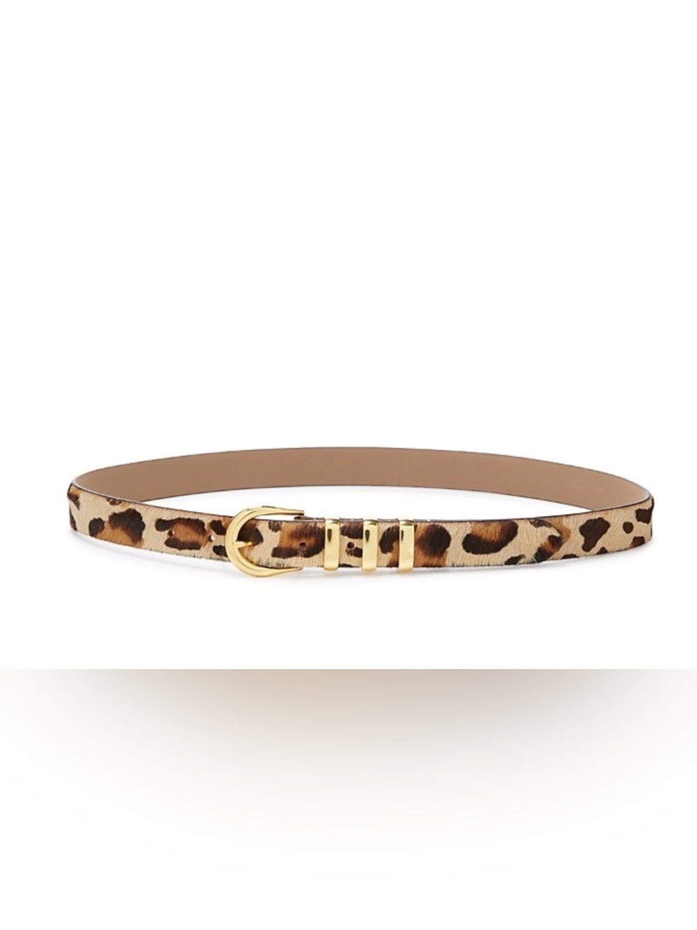 B-low the Belt Women's Kad Calf Hair Belt, Leopard, Medium $189